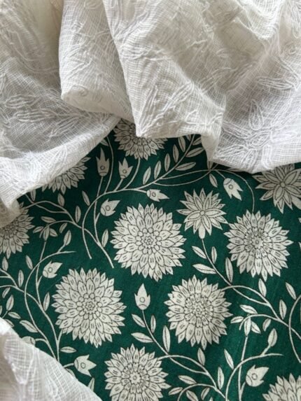 LINEN TOP AND TEPCHI KOTA DUPATTA