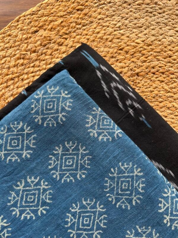 IMG_2669 IKAT COTTON TOP AND LINEN DUPATTA - Image 4