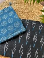 IKAT COTTON TOP AND LINEN DUPATTA - Image 3