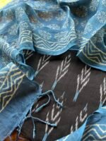IKAT COTTON TOP AND LINEN DUPATTA - Image 2