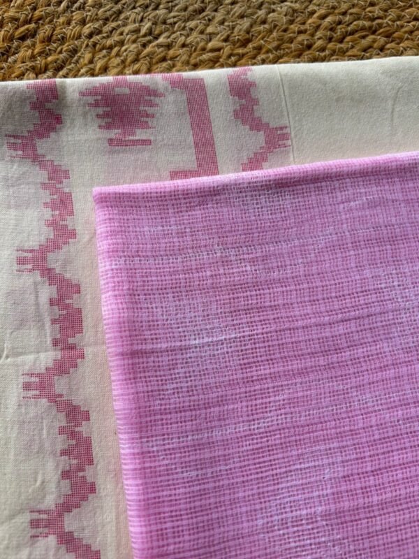 JAMDANI COTTON AND SHIBORI KOTA DUPATTA - Image 4