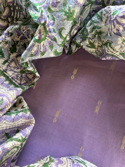 SILK COTTON TOP AND CHANDERI SILK COTTON DUPATTA