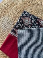 COTTON TOP WITH NECK WORK AND LINEN DUPATTA - Image 5