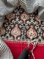 COTTON TOP WITH NECK WORK AND LINEN DUPATTA - Image 3