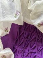 COTTON TOP AND EMBROIDED CHANDERI DUPATTA - Image 2