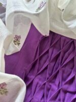COTTON TOP AND EMBROIDED CHANDERI DUPATTA - Image 4