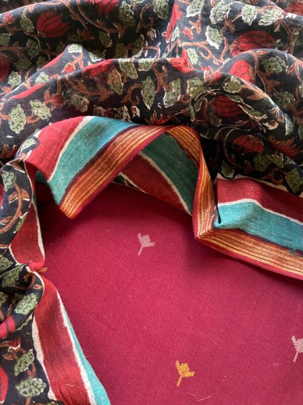 IMG_5417 COTTON TOP AND CHANDERI DUPATTA - Image 1