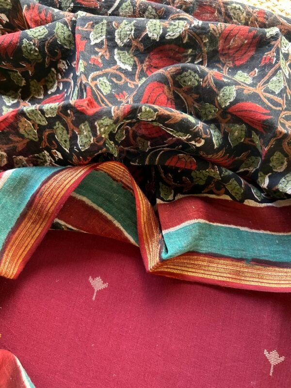 IMG_5418 COTTON TOP AND CHANDERI DUPATTA - Image 2