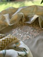COTTON KASHMIRI AARI WORK TOP BOTTOM AND DUPATTA - Image 2