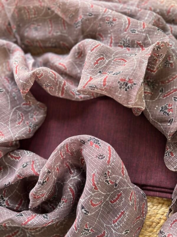 IMG_5663 COTTON TOP AND AJRAK KOTA DUPATTA - Image 3