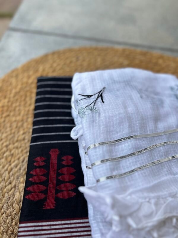 IMG_5917 JAMDANI WEAVE TOP AND KOTA COTTON DUPATA - Image 5