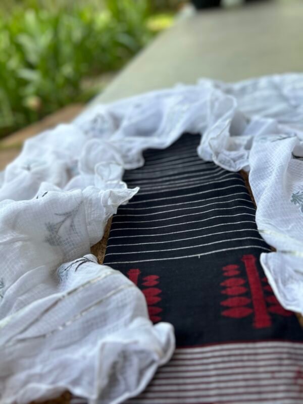 IMG_5921 JAMDANI WEAVE TOP AND KOTA COTTON DUPATA - Image 3