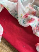 MUL CHANDERI SILK TOP AND KOTA PRINTED DUPATTA - Image 4