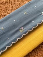 KOTA COTTON TOP AND COTTON EMBROIDED DUPATTA