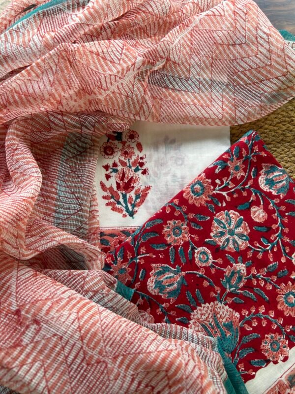 COTTON TOP AND BOTTOM WITH KOTA PRINTED DUPATTA - Image 4
