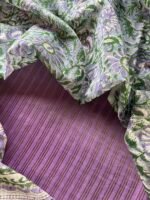 CHANDERI ZARI STRIPES TOP AND CHANDERI PRINTED DUPATTA - Image 4