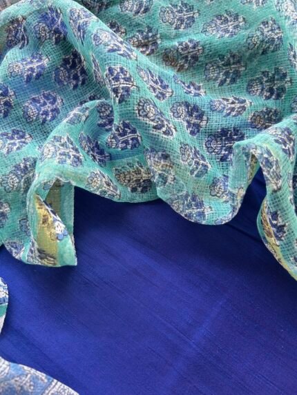SILK COTTON TOP AND KOTA PRINTED DUPATTA