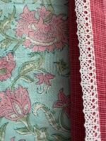 HANDBLOCK PRINTED TOP AND KOTA EMBROIDED DUPATTA - Image 3