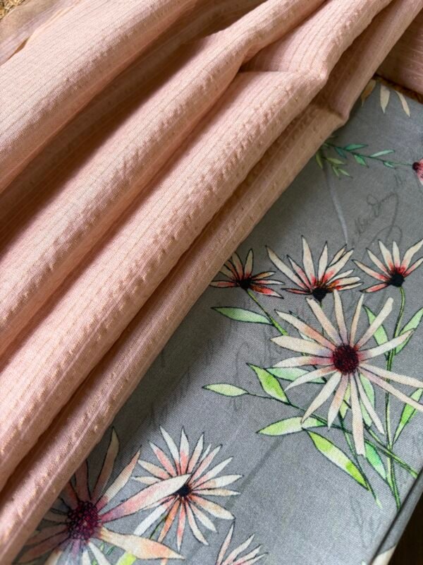 IMG_6949 CHANDERI PRINTED TOP AND CHANDERI DUPATTA - Image 2