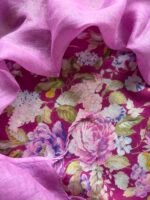 PRINTED SILK COTTON TOP AND LINEN DUPATTA - Image 5