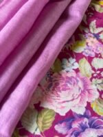 PRINTED SILK COTTON TOP AND LINEN DUPATTA - Image 4