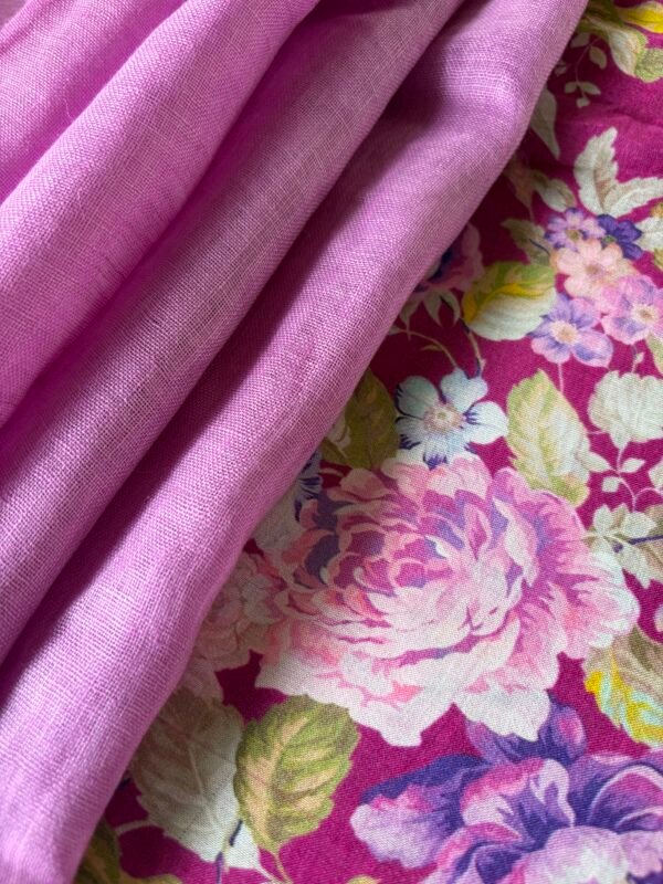 IMG_6965 PRINTED SILK COTTON TOP AND LINEN DUPATTA - Image 4