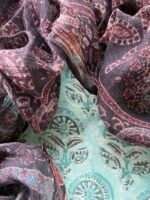 MODAL PRINTED TOP AND AJRAK KOTA DUPATTA - Image 2