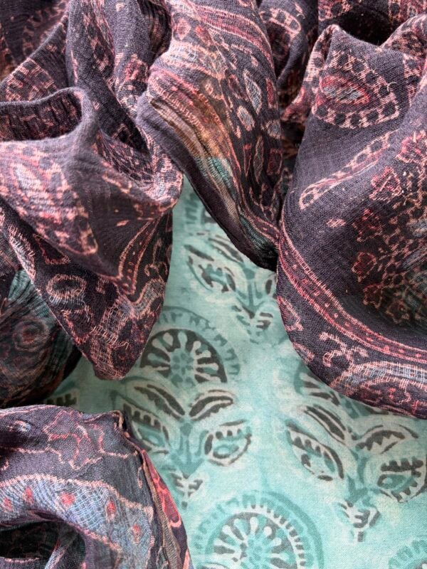IMG_6977 MODAL PRINTED TOP AND AJRAK KOTA DUPATTA - Image 2
