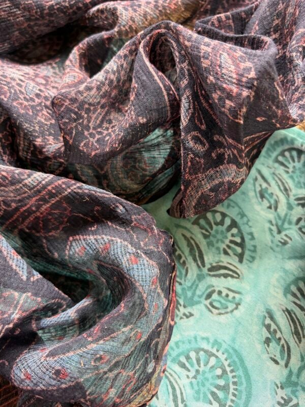 IMG_6981 MODAL PRINTED TOP AND AJRAK KOTA DUPATTA - Image 4