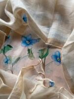 PRINTED SILK COTTON TOP AND LINEN DUPATTA - Image 5