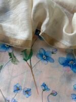 PRINTED SILK COTTON TOP AND LINEN DUPATTA - Image 4