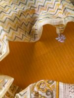 COTTON  EMBROIDED TOP AND KOTA PRINTED DUPATTA
