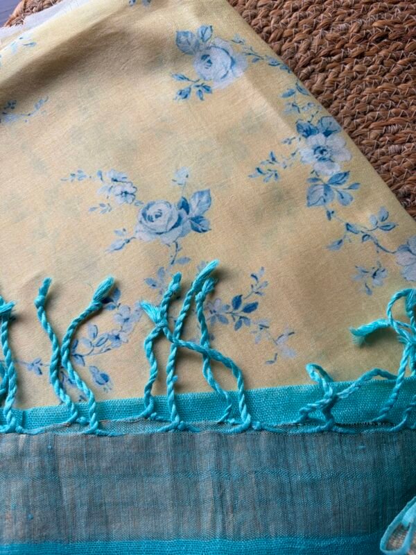 IMG_7187 PRINTED SILK COTTON TOP AND LINEN DUPATTA - Image 3