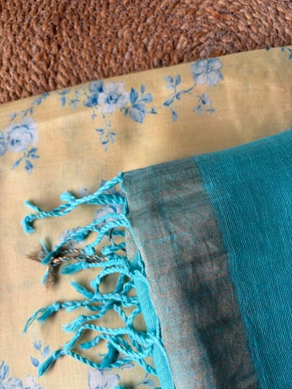 IMG_7197 PRINTED SILK COTTON TOP AND LINEN DUPATTA - Image 2