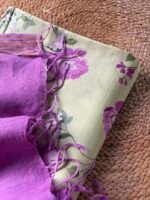 PRINTED SILK COTTON TOP AND LINEN DUPATTA - Image 4