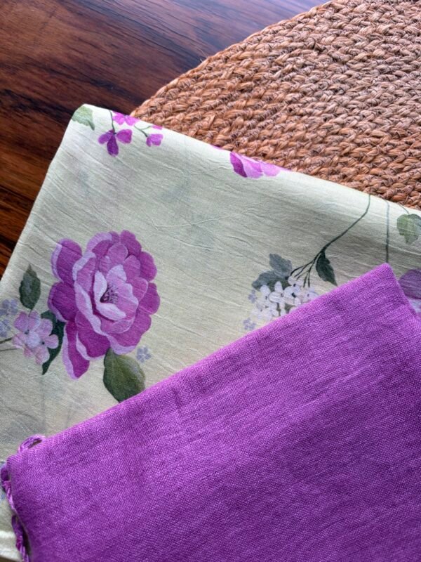 IMG_7205 PRINTED SILK COTTON TOP AND LINEN DUPATTA - Image 2