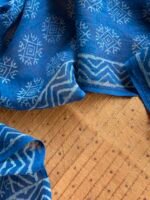 CHANDERI SILK COTTON TOP AND LINEN DUPATTA