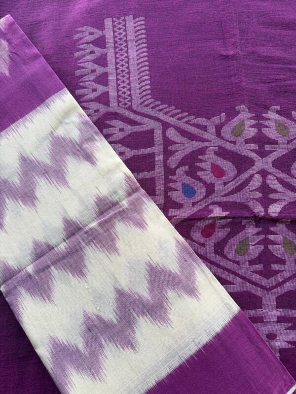 IMG_7384 JAMDHANI COTTON TOP AND IKAT COTTON DUPATTA - Image 2