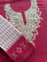 COTTON KASHMIRI AARI WORK TOP BOTTOM AND DUPATTA - Image 2