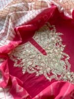 COTTON KASHMIRI AARI WORK TOP BOTTOM AND DUPATTA - Image 3