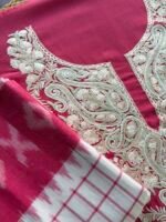 COTTON KASHMIRI AARI WORK TOP BOTTOM AND DUPATTA - Image 5