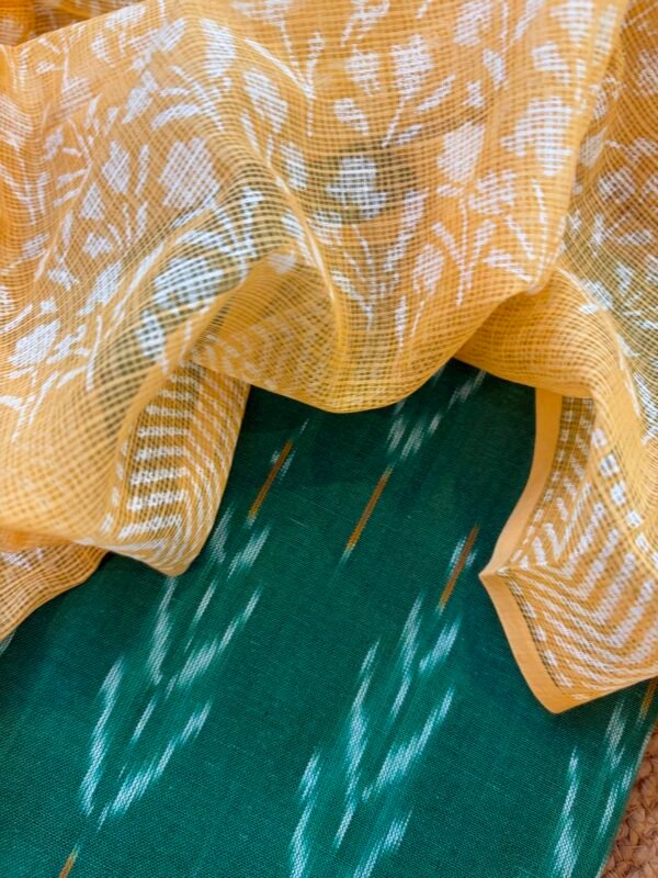 IMG_7517 IKAT TOP AND KOTA PRINTED DUPATTA - Image 4