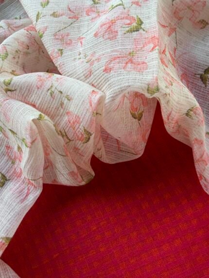 COTTON TOP AND PRINTED KOTA DUPATTA