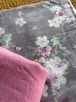 PRINTED SILK COTTON TOP AND LINEN DUPATTA - Image 2