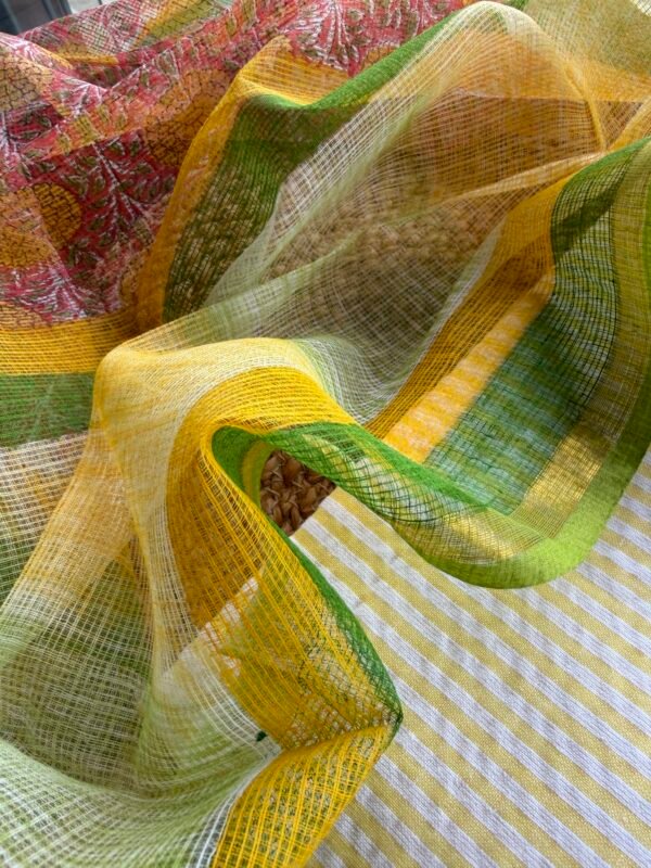 COTTON STRIPES TOP AND PRINTED KOTA DUPATTA - Image 2