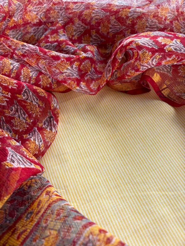 COTTON TOP AND KOTA PRINTED DUPATTA - Image 3