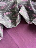 CHANDERI SILK COTTON TOP AND IKAT DUPATTA - Image 5