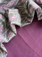 CHANDERI SILK COTTON TOP AND IKAT DUPATTA - Image 2