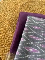 CHANDERI SILK COTTON TOP AND IKAT DUPATTA - Image 6