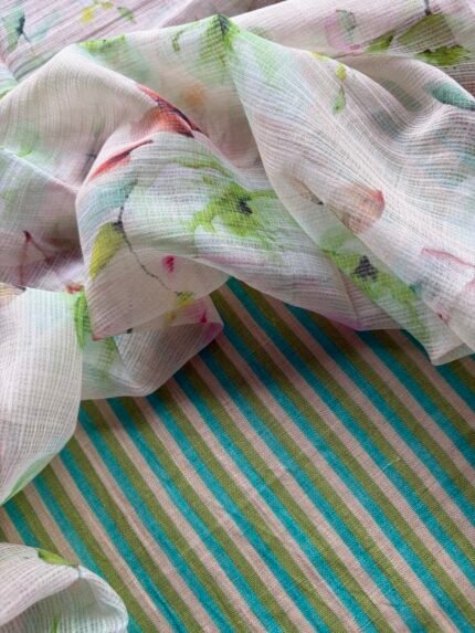 LINEN TOP AND KOTA PRINTED DUPATTA